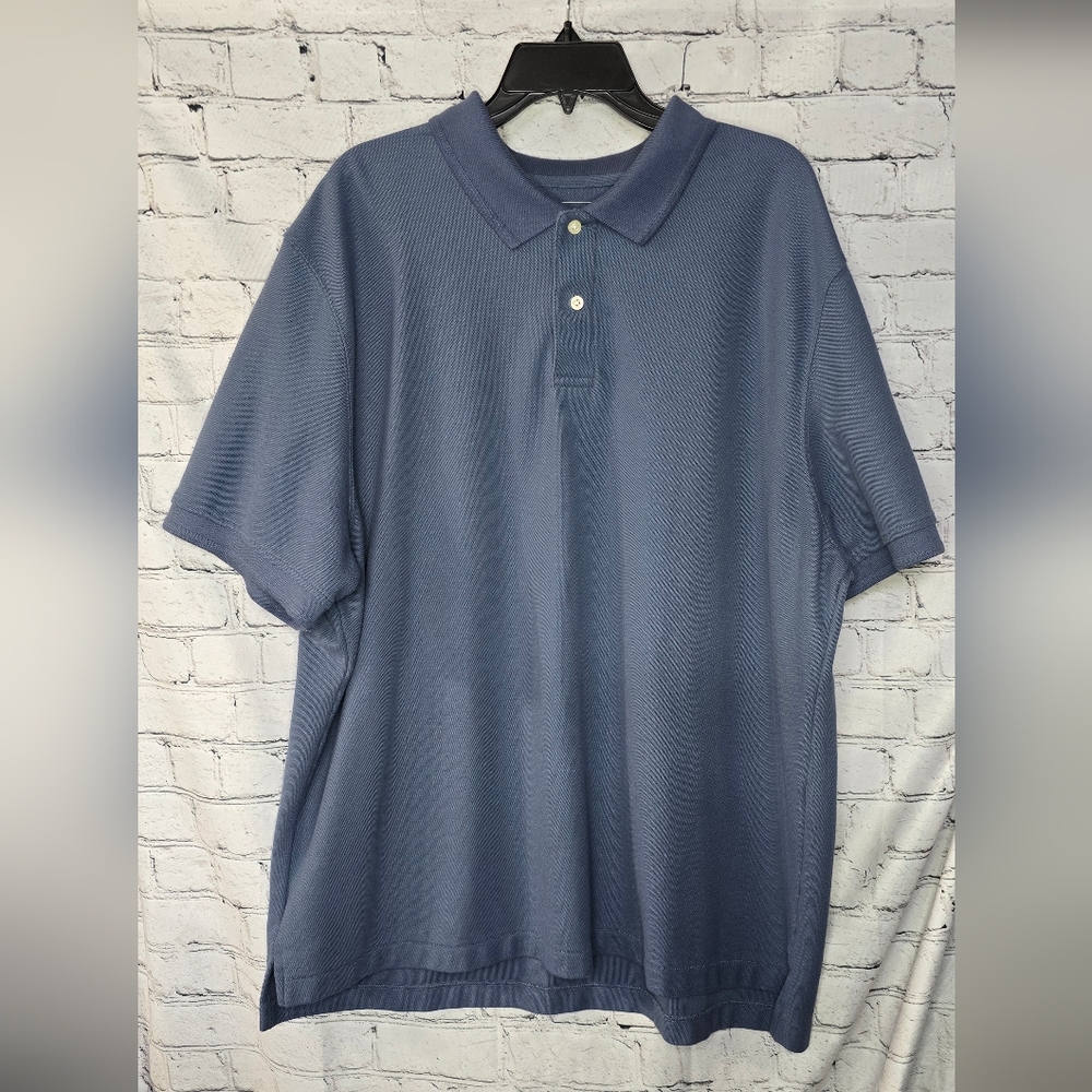 LL‎ Bean Men's Blue Polo Shirt SIZE XXL
